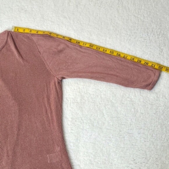 August Silk Womens Open Knit Drape Front Viscose Cardigan Size M - Picture 12 of 15